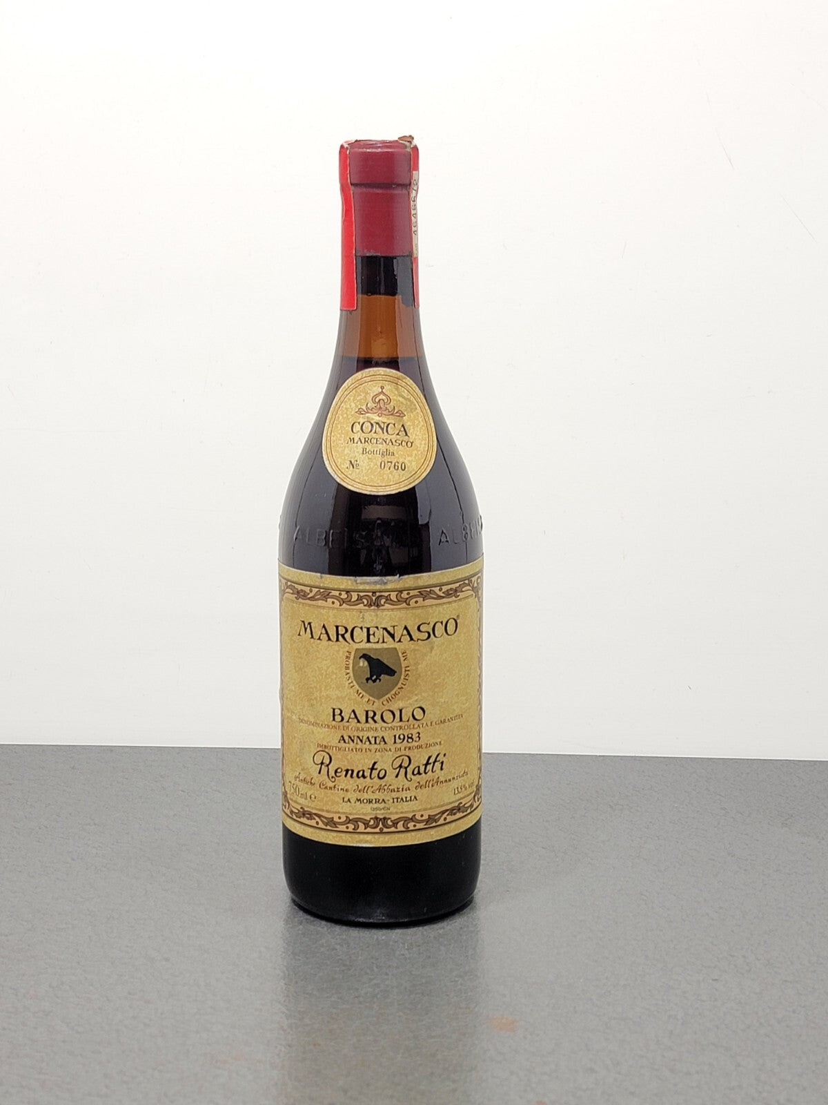 Barolo Renato Ratti 1983 Marcenasco Abbazia dell'Annunziata bott.75 cl 13.5%