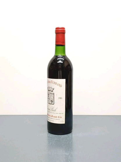 Vino 1981 Chateau de Ferrand Baron Bic Gran Cru Classe Saint Emilion bott.75 cl