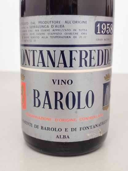 Barolo Fontanafredda 1958 Serralunga D'alba bott.72 cl, 13,5%
