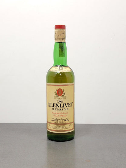 Glenlivet 12 years 1980s Whisky Pure Single Malt George J.G Smith bott.75 cl 43%