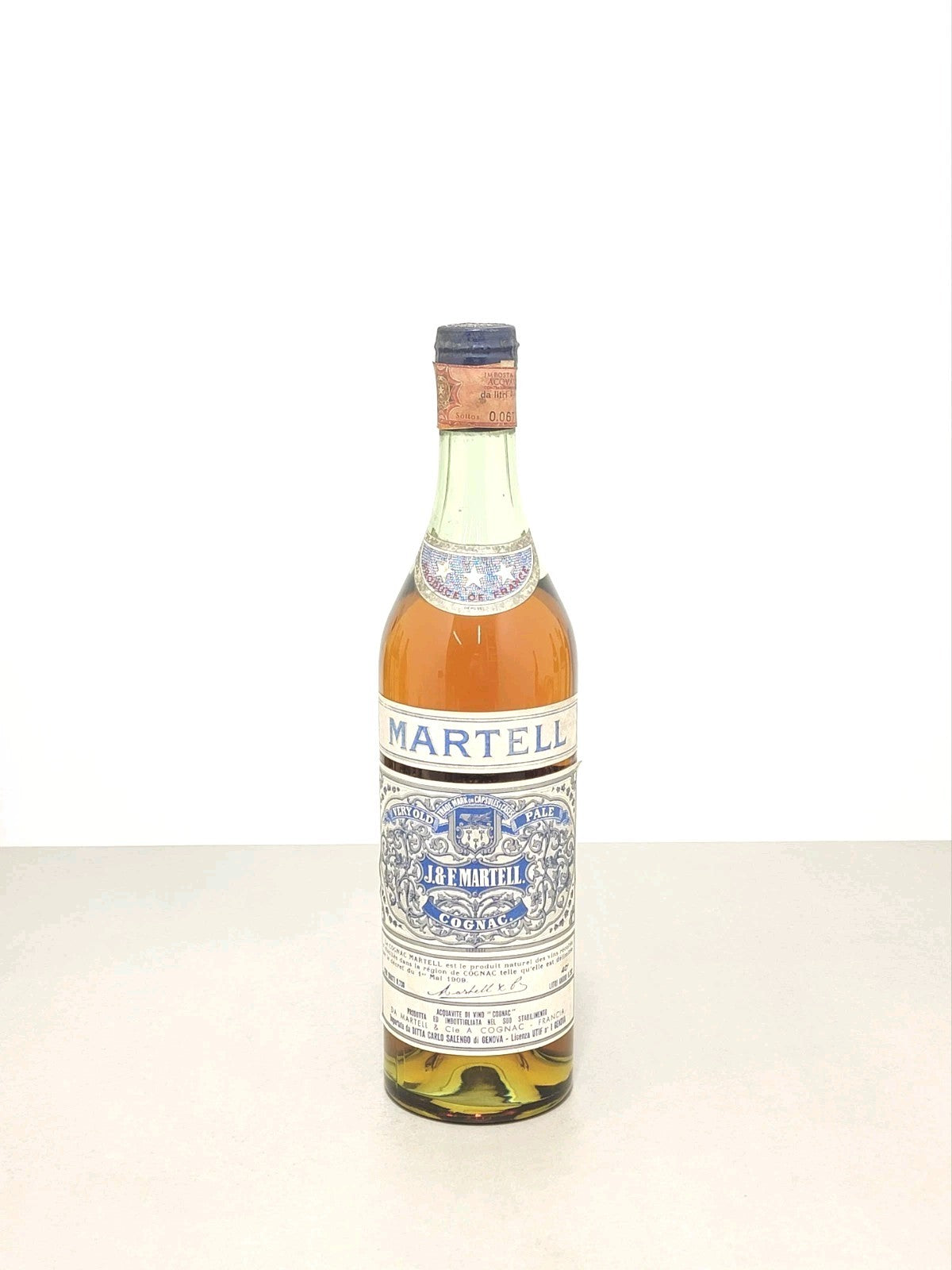 Cognac Martell 3 Star 1950s Spring Cap bott. 73 cl 40%