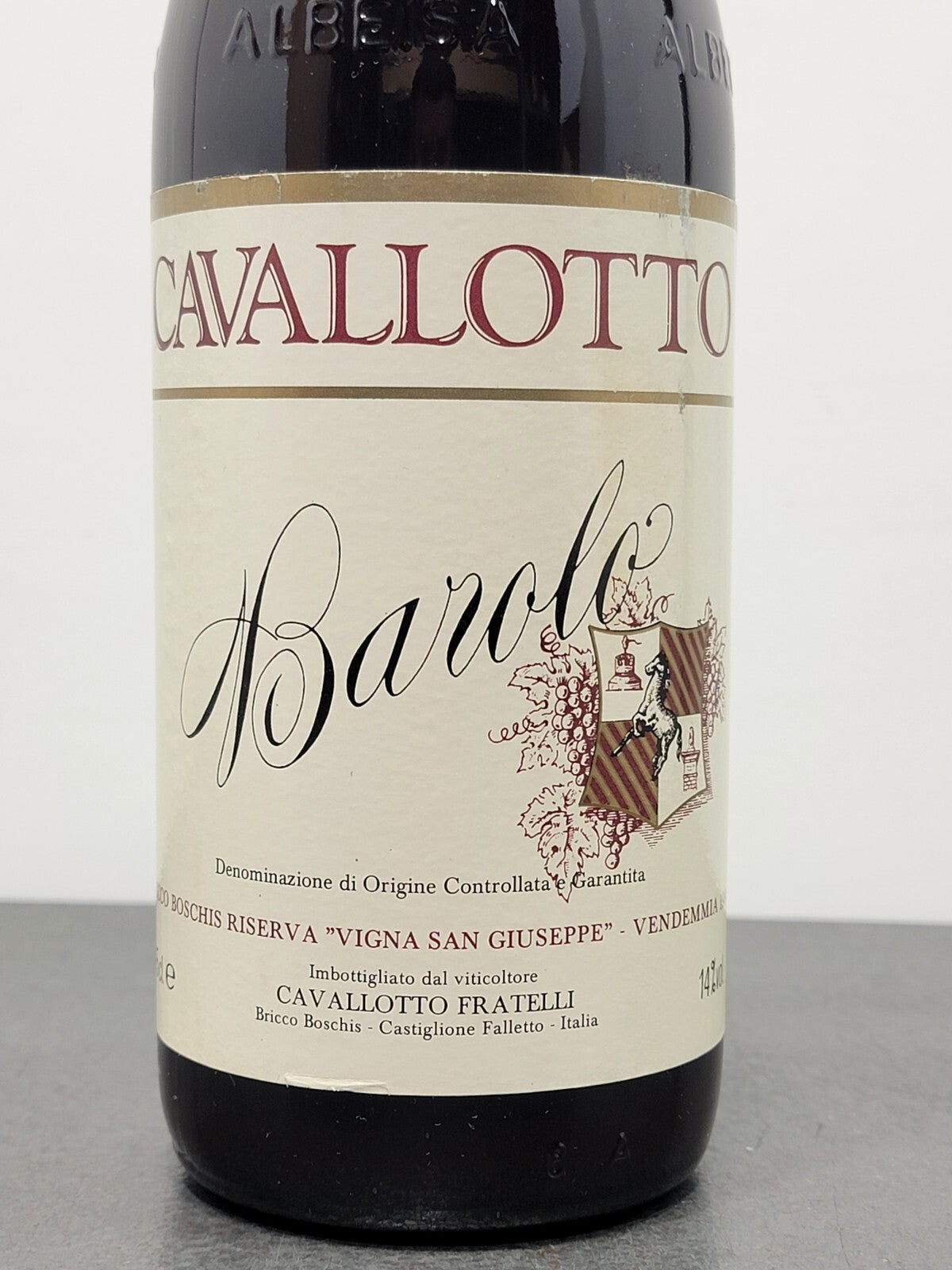 Barolo Cavallotto Bricco Boschis 1981 Riserva Vigna San Giuseppe bott.75 cl 14%