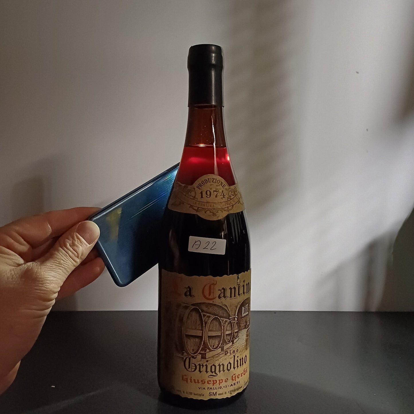 Grignolino 1974 Giuseppe Gerbi bott. 72 cl