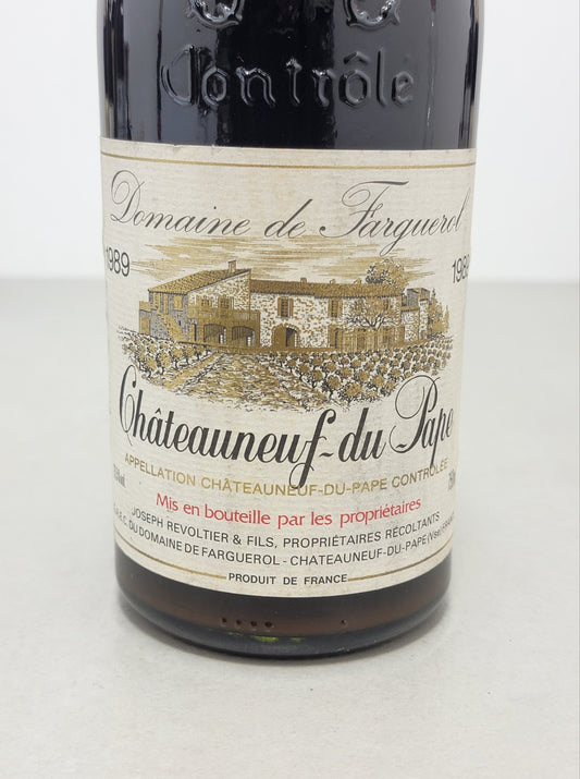 Domaine De Farguerol 1989 Chateauneuf Du Pape Joseph Revoltier bott.75 cl 13%