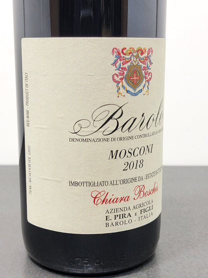 Barolo Mosconi Chiara Boschis 2018 Vino Biologico E.Pira & Figli 75 cl 14.5%