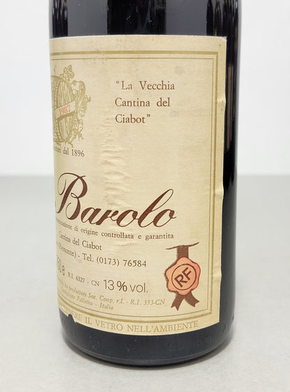 Barolo La Vecchia Cantina del Ciabot 1987 Castiglione Falletto bott.75 cl 13%