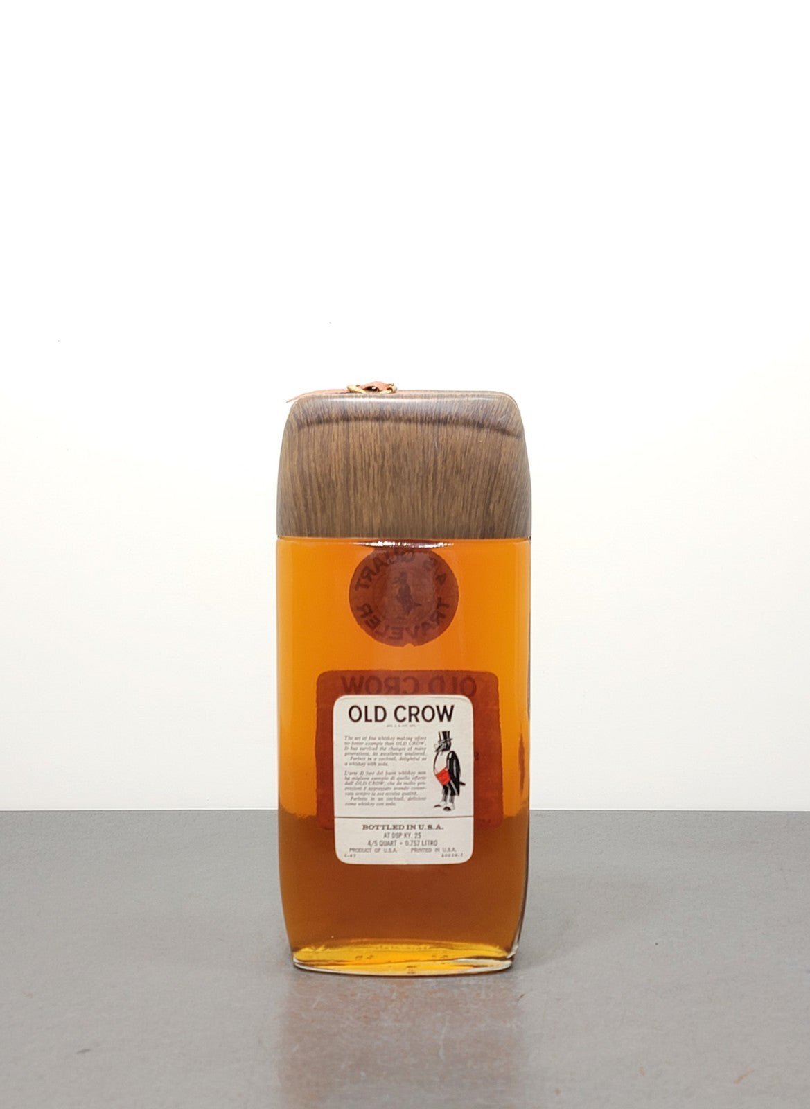 Whisky Old Crow Traveller 1967 Kentucky Straight Bourbon bott. 75 cl 43%