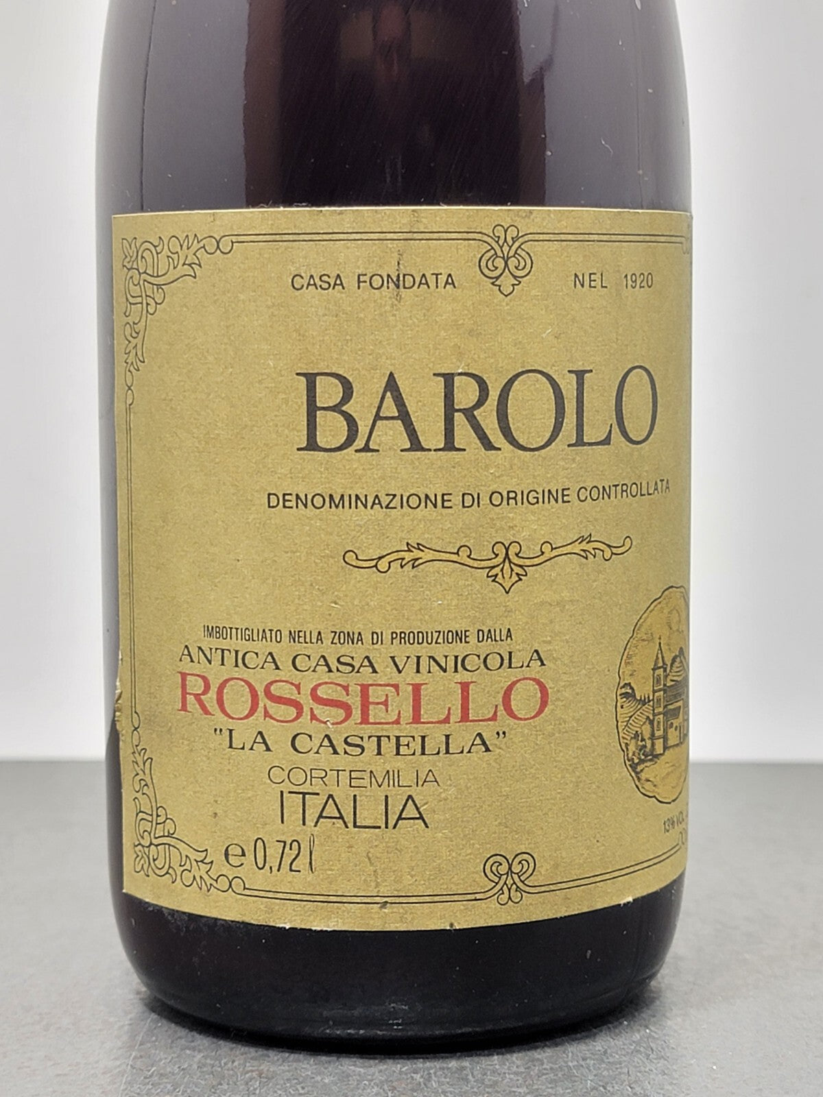 Barolo Rossello 1975 La Castella bott. 72 cl 13%