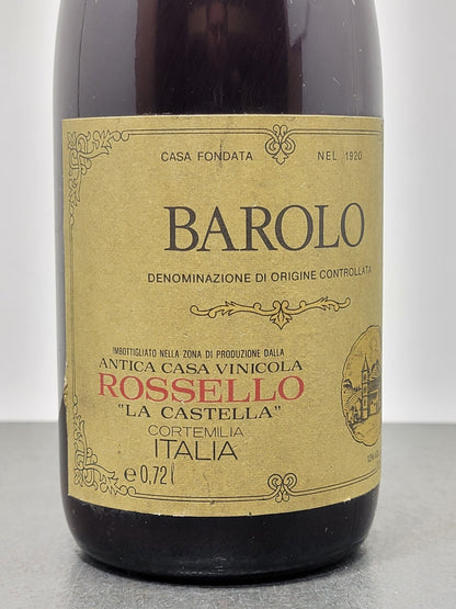 Barolo Rossello 1975 La Castella bott. 72 cl 13%