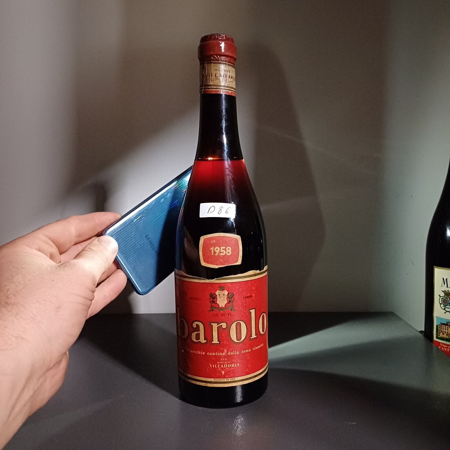 Barolo 1958 Marchese Villadoria Serralunga D'alba bott 72 cl 13.5%