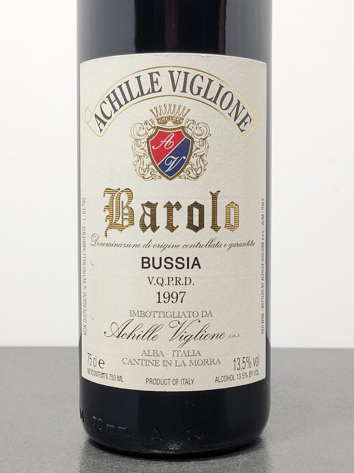 Barolo Bussia Achille Viglione 1997 bott.75 cl 13.5