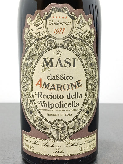 Amarone Masi 1988 Recioto Della Valpolicella bott..75 cl 15%