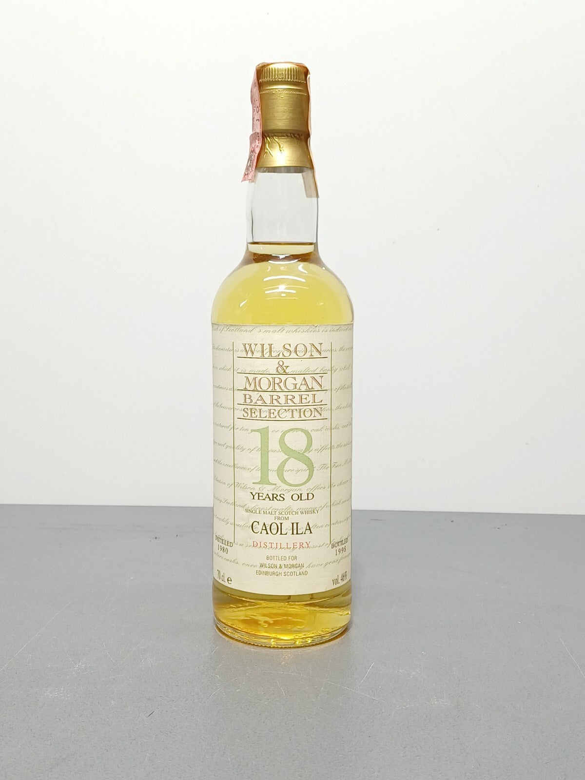 Whisky Coal ILa 1980 Wilson Barrel Selection 18 years b.70 cl Imbottigliato 1998