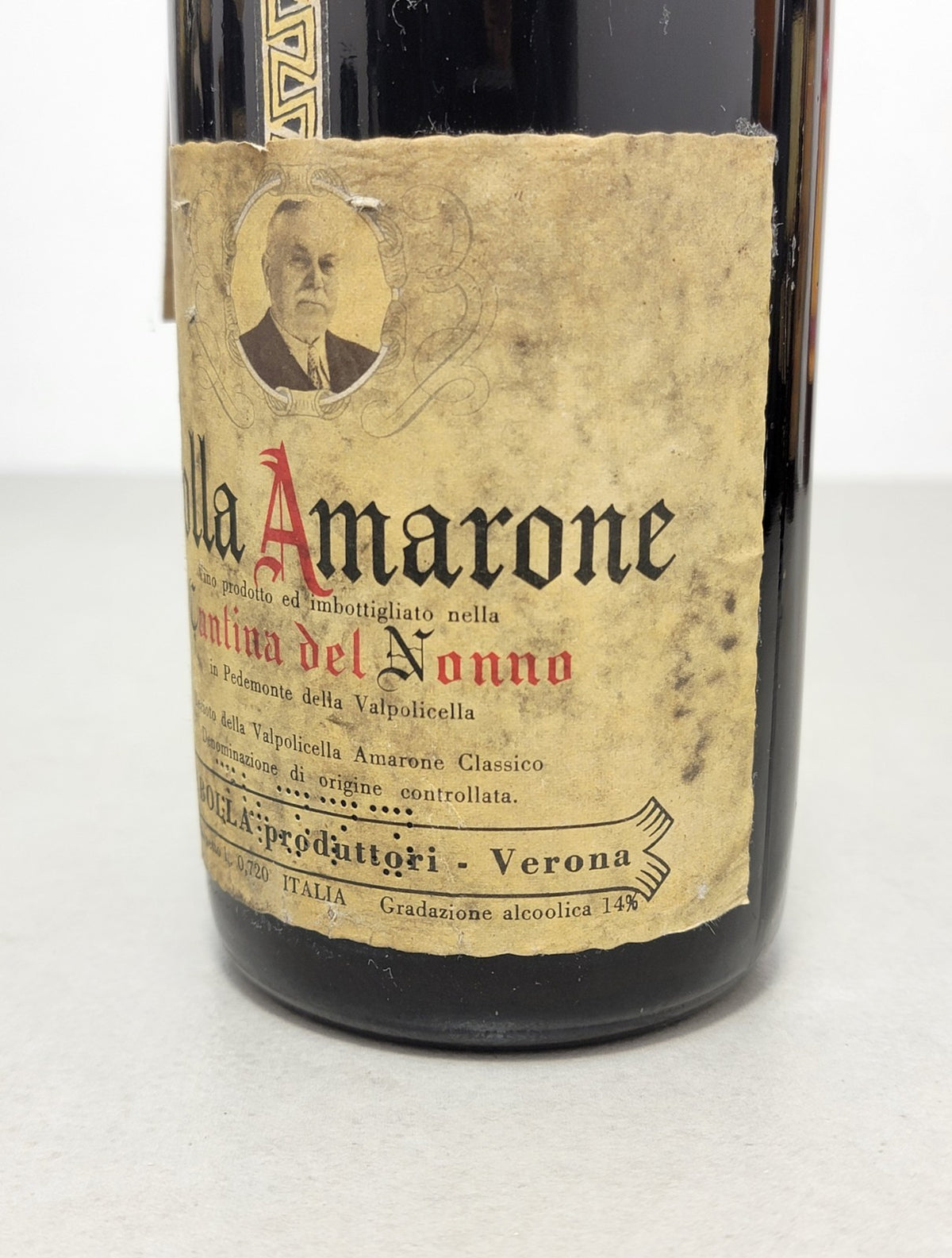 Amarone della Valpolicella Bolla Cantina del Nonno 1966 bott. 72 cl 14%