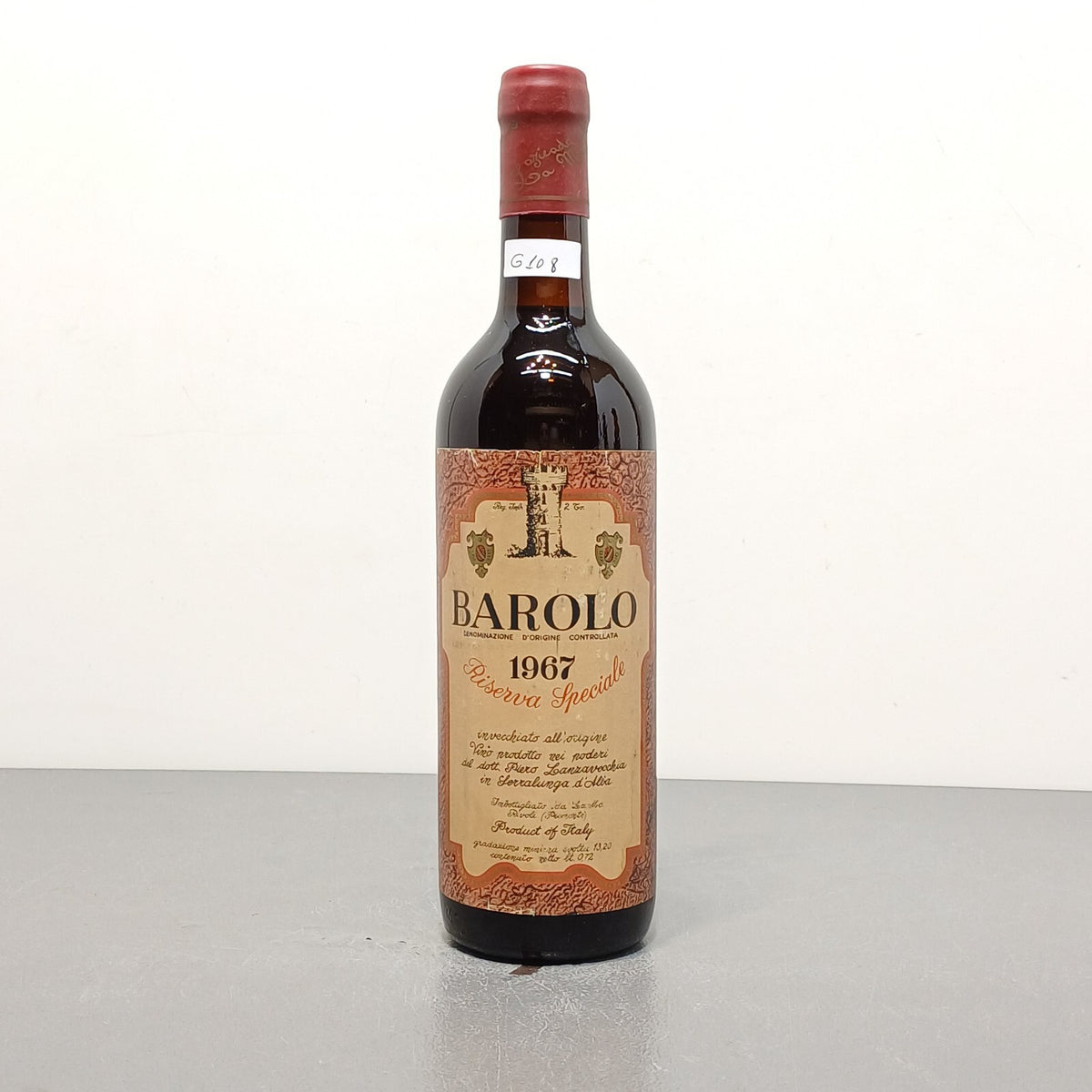 Barolo 1967 Riserva Speciale Cantine Lanzavecchia Serralunga D'Alba 72 cl 13.2%