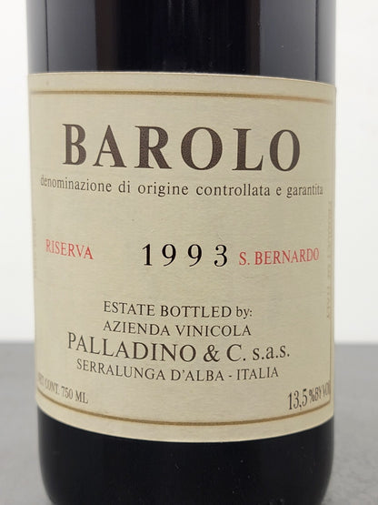 Barolo Palladino 1993 Riserva San Bernardo-Serralunga D'alba bott.75 cl 13.5%