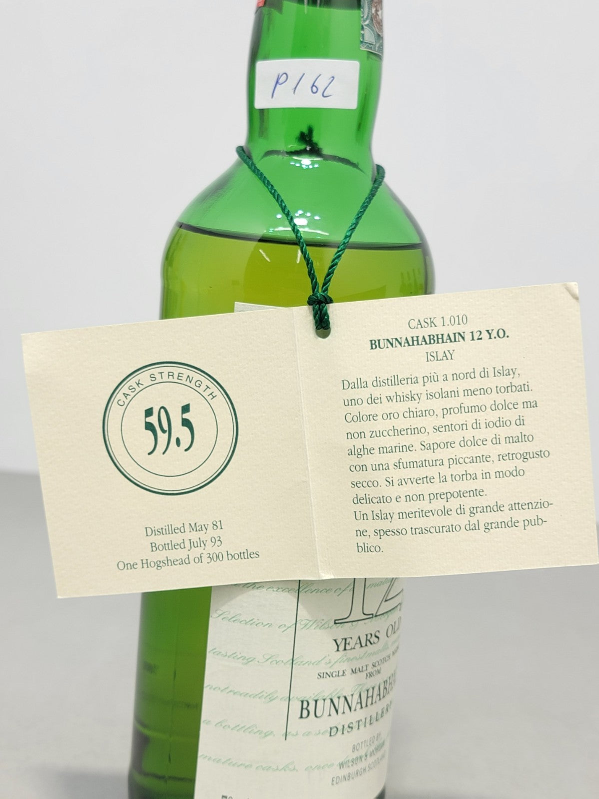 Whisky Bunnahabhain 12 years 1981 Wilson & Morgan Bottled 1993 bott. 70 cl 59,5%