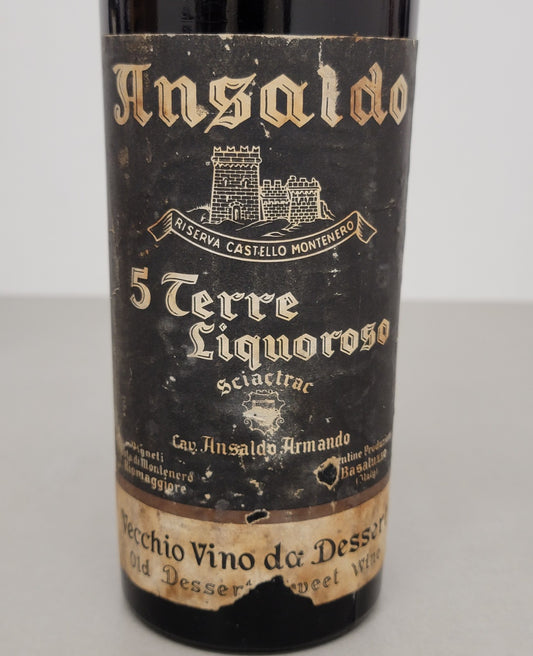 5 Terre Scaictrac Riserva 1957 Castello Montenero Ansaldo Armando bott. 72 cl 16%