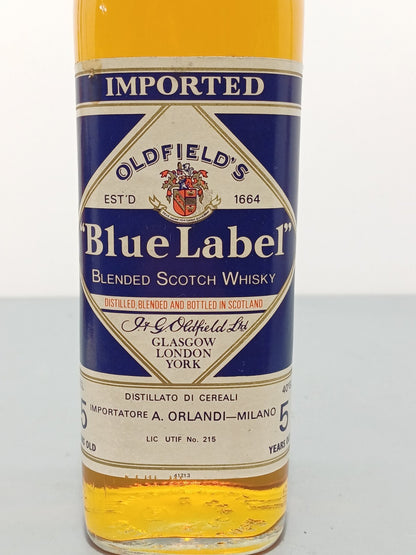 Whisky Oldfield's Blue Label 5 Years Blended Scotch Whisky 1980 bott.75 cl