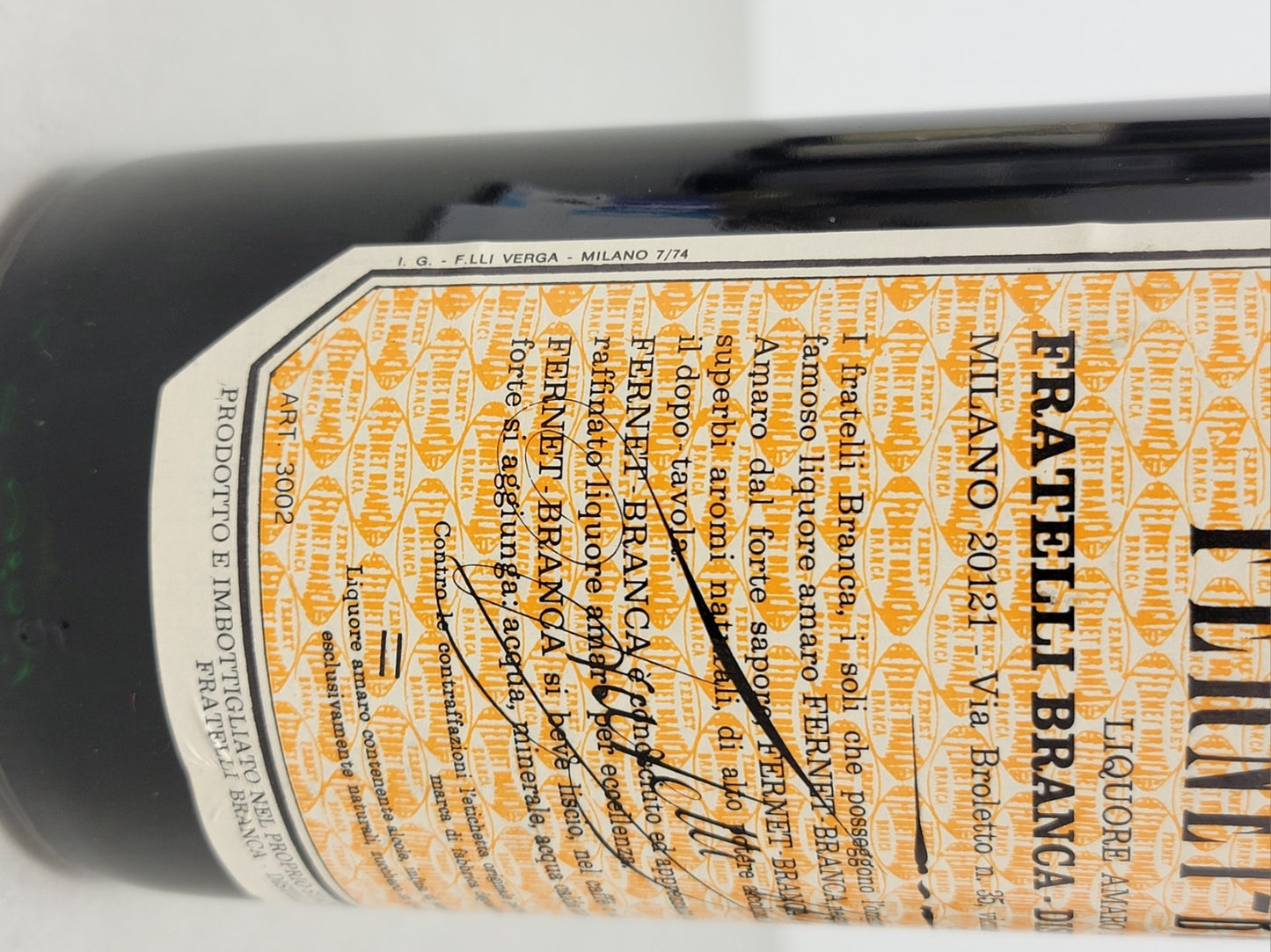 Fernet Branca 1974 bott.75 cl 45%