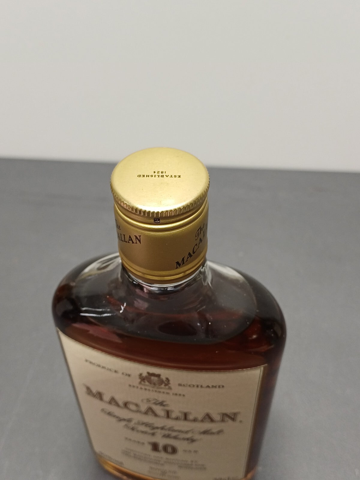 Whisky Macallan 10 years 1990s old Single Highland Malt Scotch Whisky bott 35 cl
