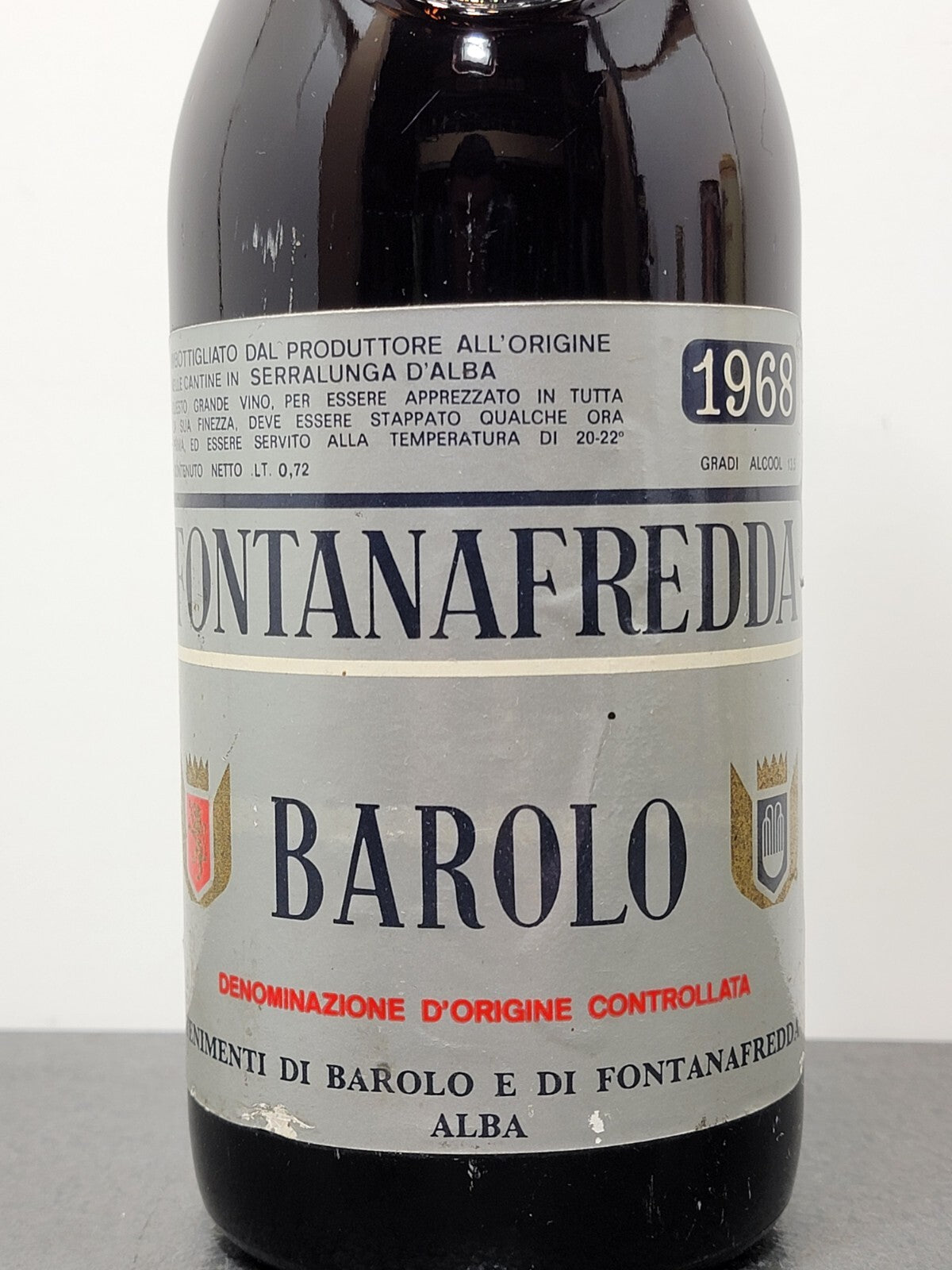 Barolo Fontanafredda 1968 Serralunga D'Alba bott.72 cl 13.5%