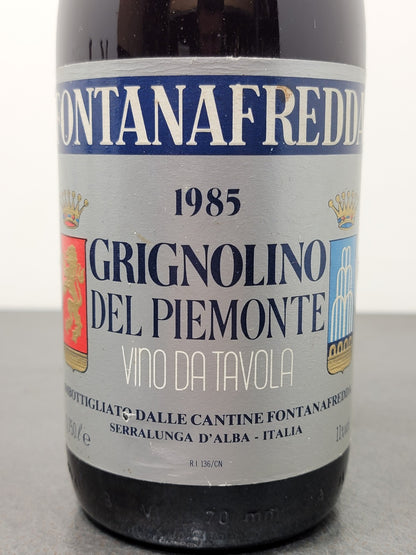 Grignolino Fontanafredda 1985 Serralunga D'alba bott. 75 cl