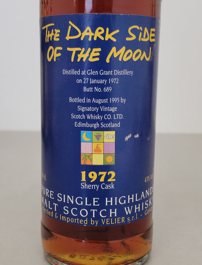 Whisky Glen Grant 1972 The Dark Saide Of The Moon Bottled 1995 bott. 70 cl 43%