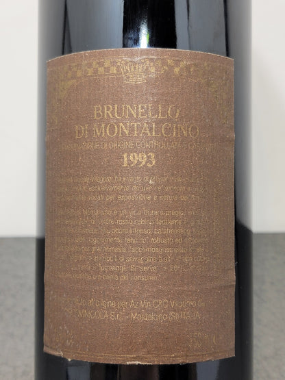 Brunello Di Montalcino Villadoro 1993 bott. 75 cl 13.5%
