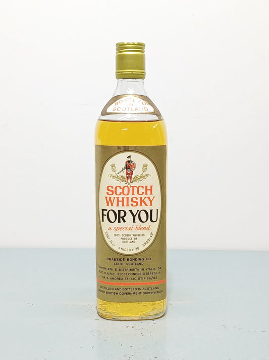Scotch Whisky For You Special Blended anni 75bott.70 cl