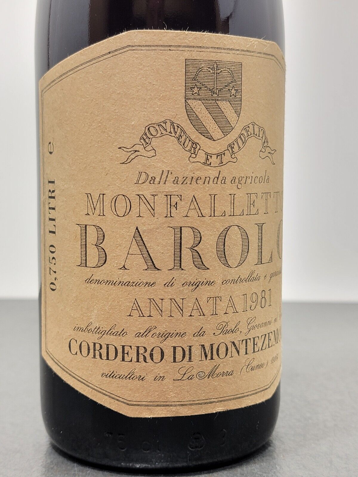 Barolo Cordero Di Montezemolo 1981 Monfalletto bott.75 cl 14%