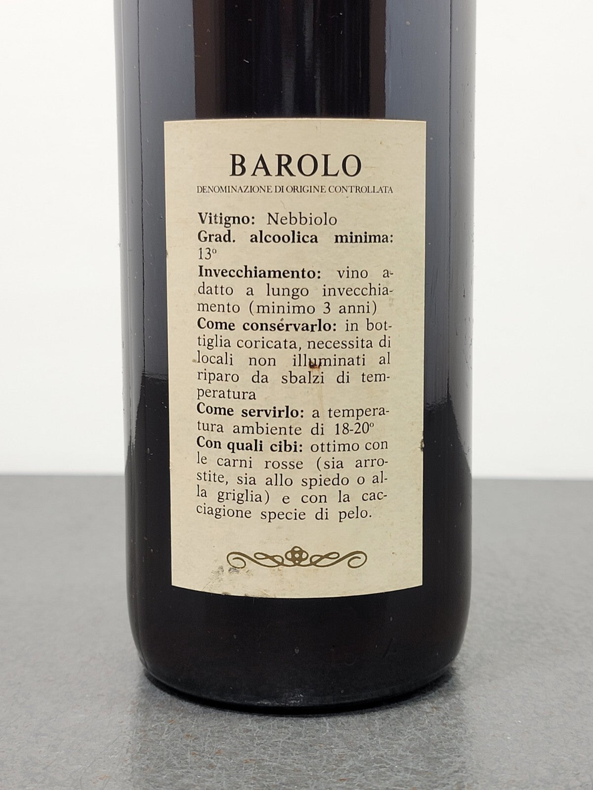 Barolo Fratelli Giacosa 1976 Neive bott. 75 cl 13%