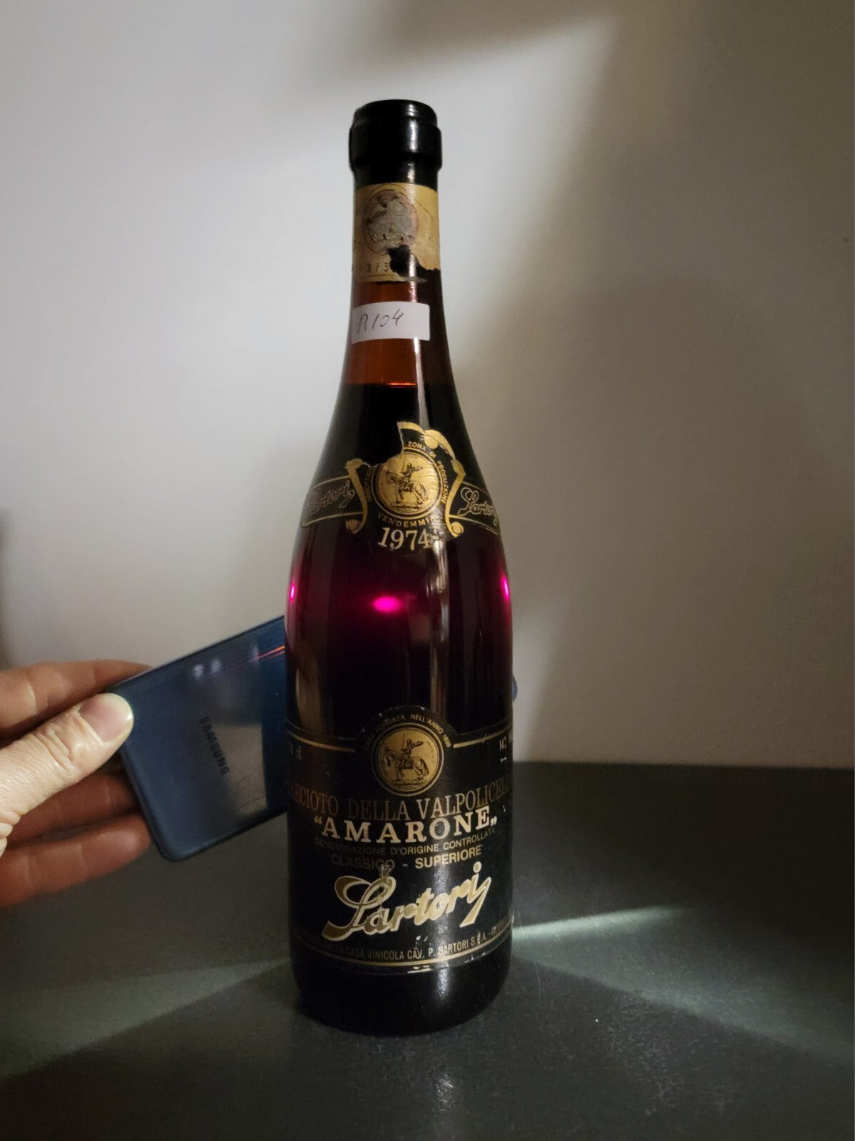 Amarone Sartori 1974  Recioto Della Valpolicella bott. 75 cl 14.%