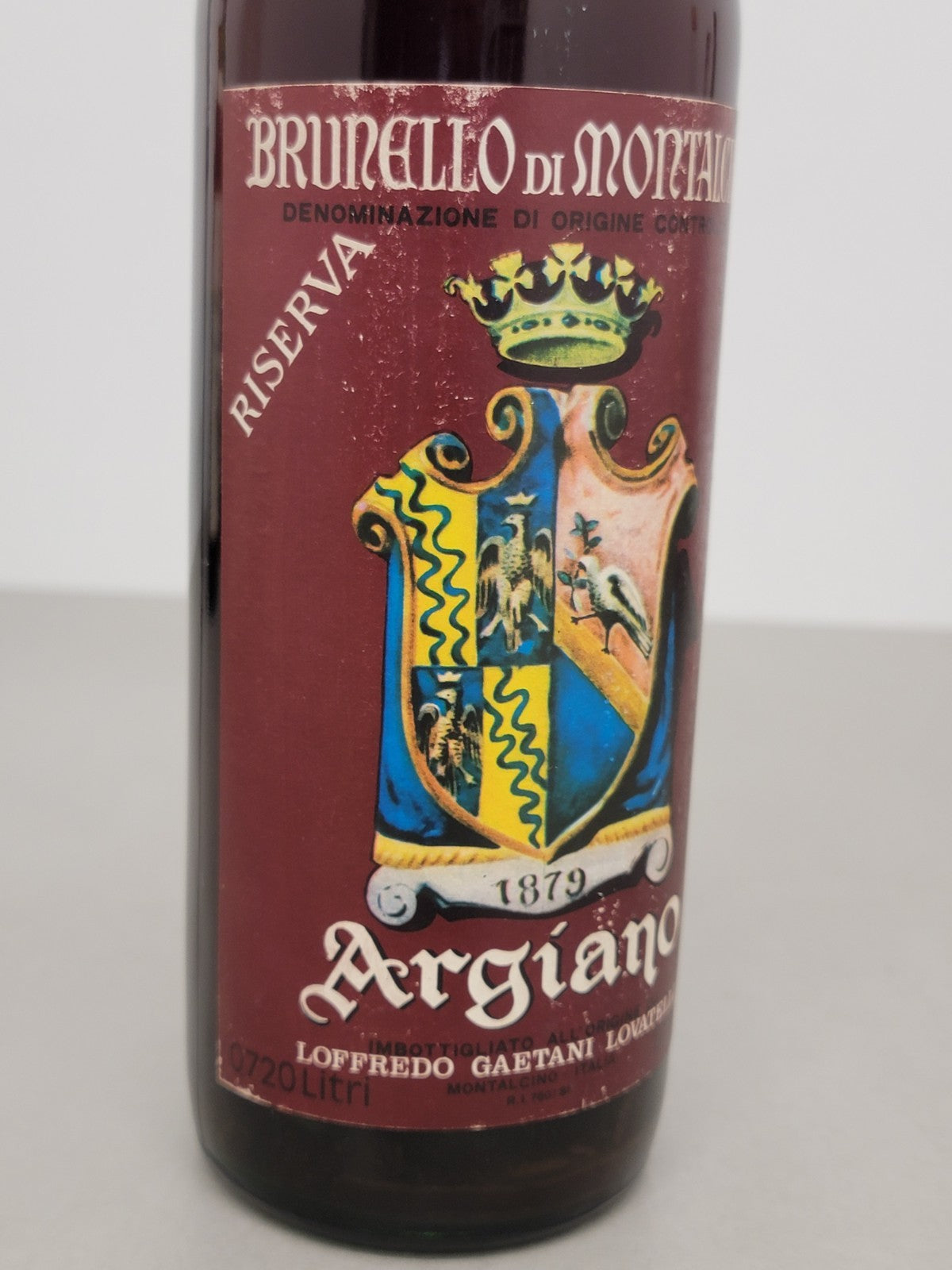 Argiano Riserva 1972 Brunello Di Montalcino Loffredo G. Lovatelli 72 cl 12,5%