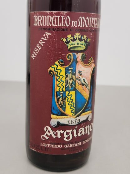 Argiano Riserva 1972 Brunello Di Montalcino Loffredo G. Lovatelli 72 cl 12,5%