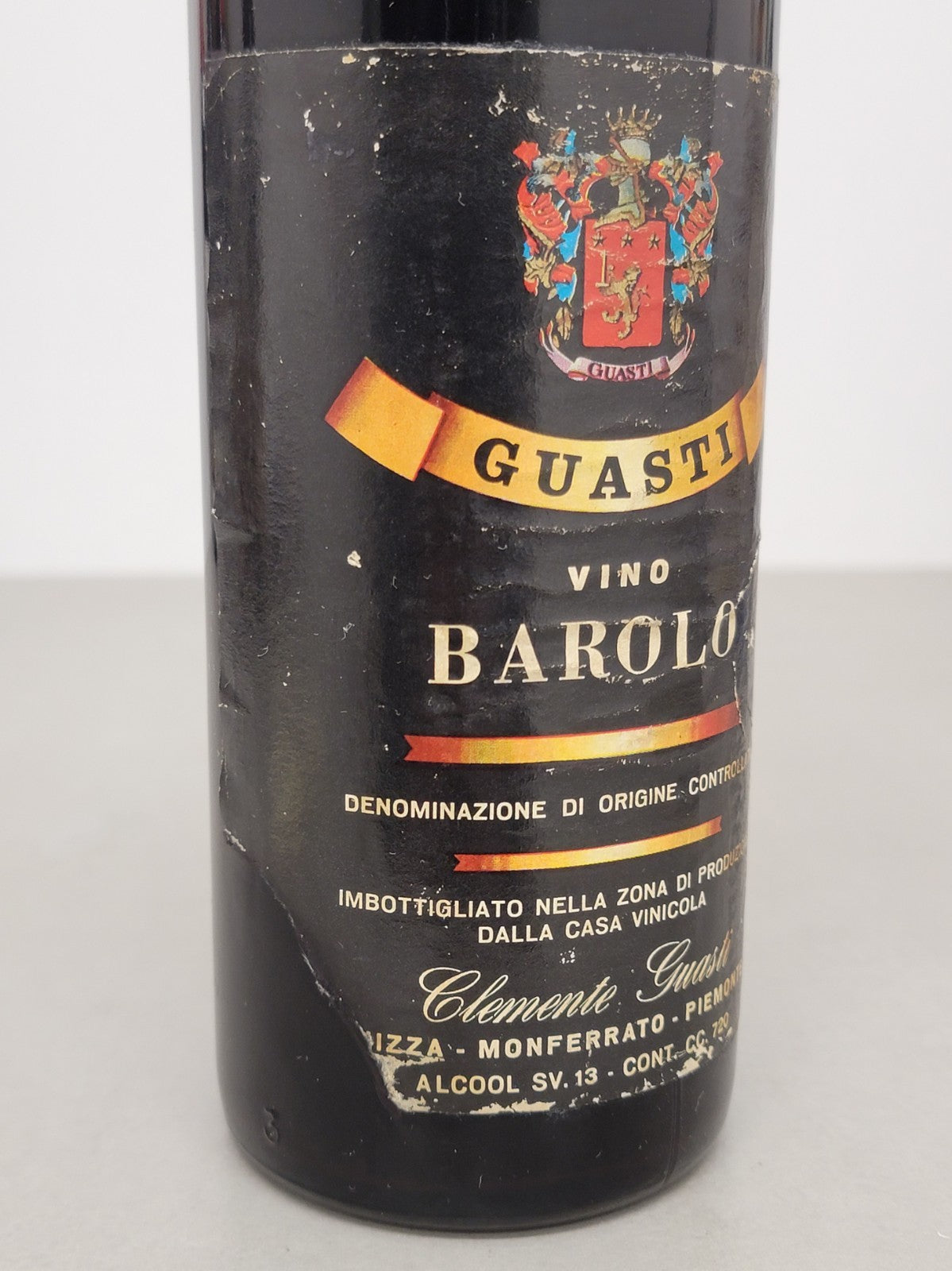 Barolo Guasti Clemente 1965 Nizza Monferrato bott.72 cl 13 %