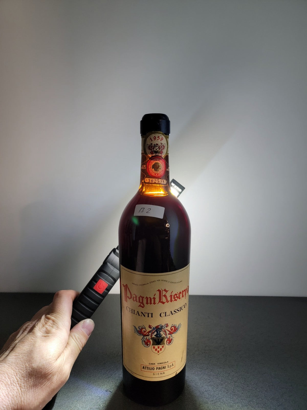 3 Bottiglie di Chianti Attilio Pagni Riserva 1959 bott.75 cl 13%