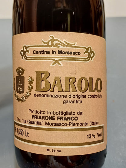 Barolo Priarone Franco 1981 Morsasco bott.75 cl 13%