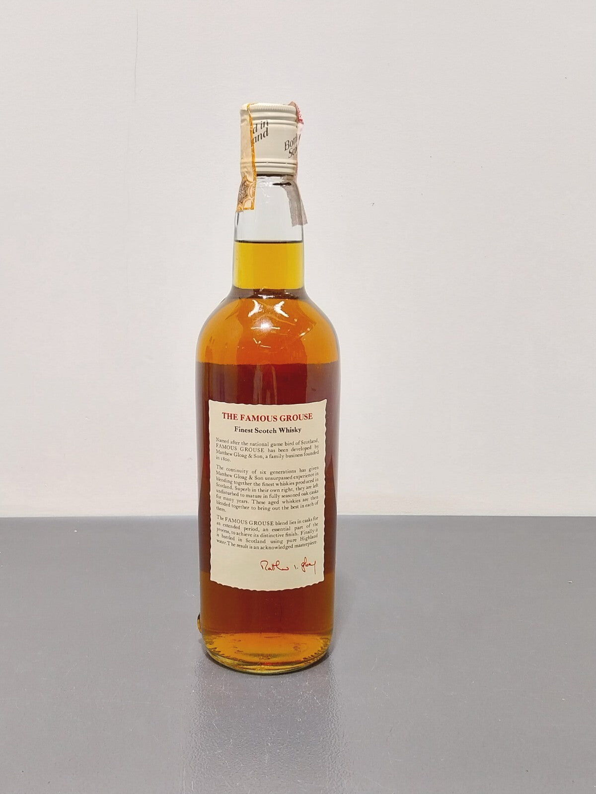 Whisky Famous Grouse Finest Scotch Whisky bott.0.75 cl anni 6070