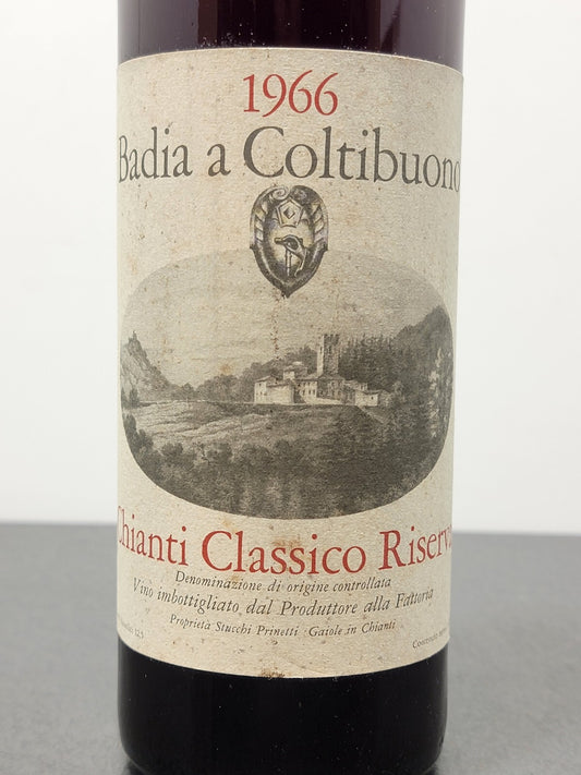Badia a Coltibuono Riserva 1966 Chianti Classico bott. 72 cl 12.5%