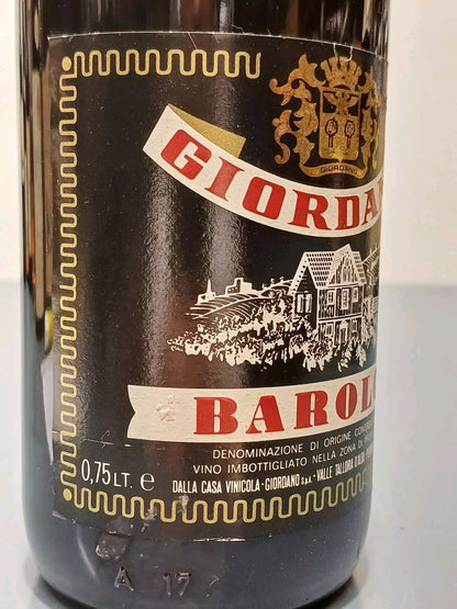 Barolo Giordano 1976 bott. 75 cl 13.2%