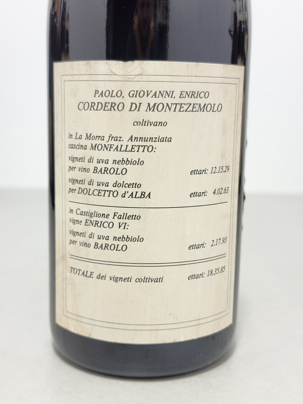 Barolo Cordero Di Montezemolo 1980 Monfalletto bott. 75 cl 14%