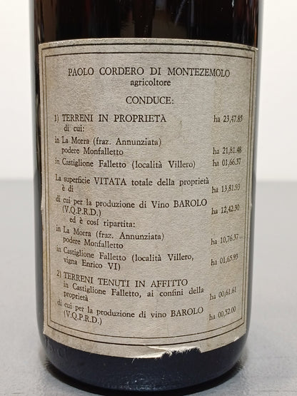 Barolo Paulo Cordero Di Montezemolo 1975 Monfalletto bott.75 cl 13%