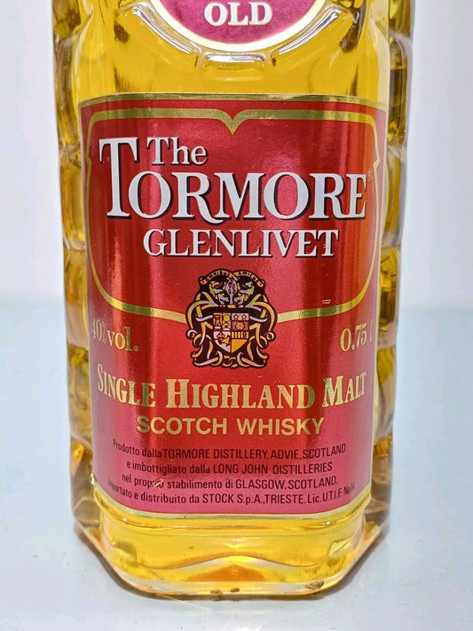 Whisky The Tormore 12 years Glenlivet Single Highland Malt anni 80 bott.75 cl