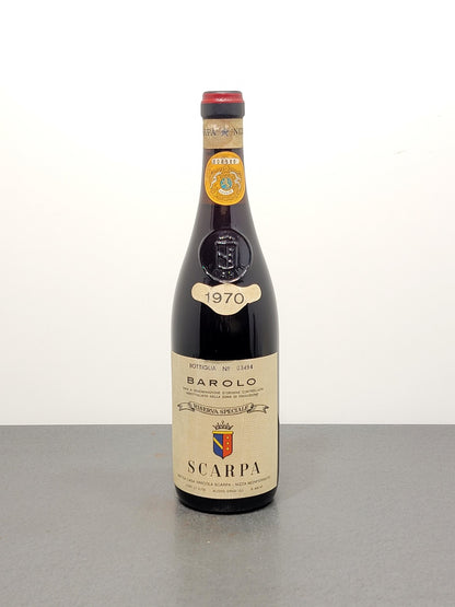 Barolo Scarpa Riserva Speciale 1970 Nizza Monferrato bott. 72 cl 13.5%
