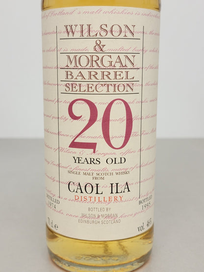 Whisky Coal ILa 20 years 1974 Wilson & Morgan Imbottigliato 1995 bott.70 cl 46%