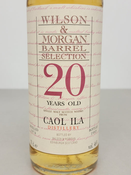 Whisky Coal ILa 20 years 1974 Wilson & Morgan Imbottigliato 1995 bott.70 cl 46%