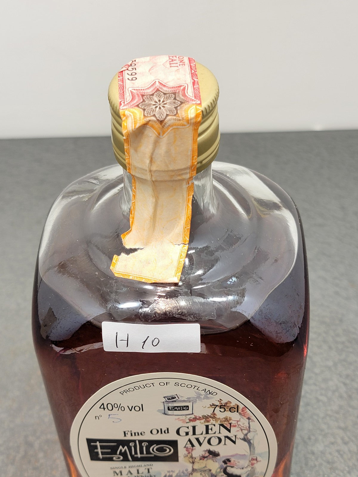 Whisky Glen Avon Gordon & MacPhail Emilio 1977, 12 years Imb.1989 Sestante 75 cl
