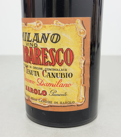 Barbaresco Damilano Canubio 1962 Vigneti Tenuta Canubio bott.72 cl 13%