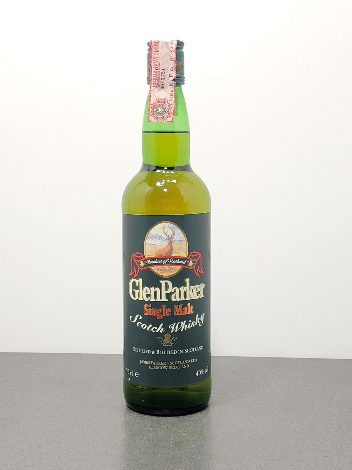 Whisky Glen Parker 1980s Single Malt Scotch Whisky bott.70 cl 40%